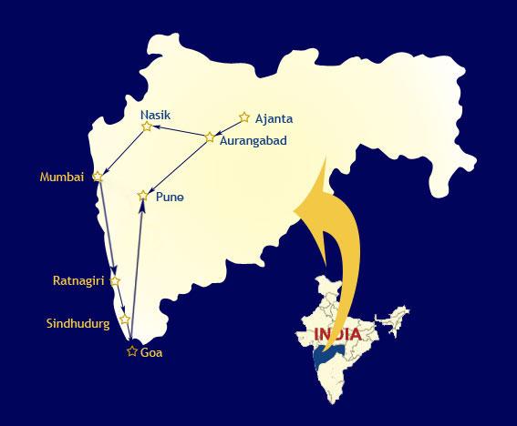 Deccan Odyssey Journey Map